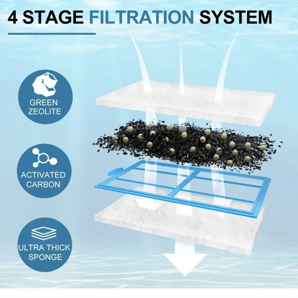 6 Pack Fish Tank Filter